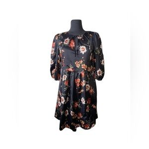 Love + Harmony Black Floral Print Dress Size Small